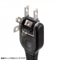 サンワサプライ 火災予防タップ ブラック 4個口 5m TAP-TSH45BKN2 写真6