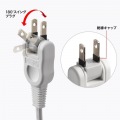 回転タップ(AC4個口＋Type-C＋USB-A・PD20W・ホワイト) 写真6