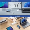 クランプ固定式タップ(AC4個口＋USB-C×3＋USB-A×1・PD65W・ホワイト) 写真6