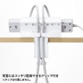 電源タップ、周辺機器用デスククランプ式回転型ホルダー 写真6