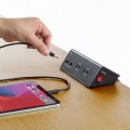 USB充電ポート付き便利タップ(クランプ固定式)ブラック色 写真6