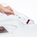 USB充電ポート付き便利タップ(クランプ固定式)ホワイト色 写真6