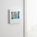 熱中症&インフルエンザ表示付きデジタル温湿度計(警告ブザー設定機能付き) 写真6