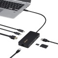 USB Type-C接続 ドッキングステーション PD対応 CR付 ブラック 写真6