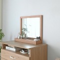 TOREM(トレム)ミラー ミラー 鏡 木製 卓上 卓上ミラー 大型 収納 おしゃれ 北歐  幅52cm グレーナチュラルTR55MR-GN 写真6