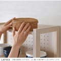 LAFIKA(ラフィカ)キッチンラック(ハイタイプ・60cm幅) キッチン収納 ラック オープン収納 引出し 引出し収納 有孔ボード 北歐 オークナチュラル LF180-60HC-IV 写真6