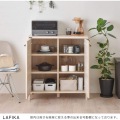 フォーフル LAFIKA(ラフィカ) キッチンキャビネット ロータイプ・85.4cm幅 オークナチュラル LF90-90C-IV レンジ台 キッチンボード キャビネット 写真6