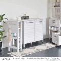LAFIKA(ラフィカ)オプションテーブル(103cm幅) ホワイト 写真6