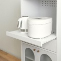 KAURA(カウラ)レンジボード レンジボード レンジ台 キッチンキャビネット 幅60 高さ120 スライド 収納 引出し収納 ホワイト KA120-60L-WH 写真6