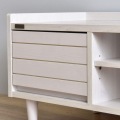 TWICE(トワイス) テレビ台 ローボード(幅120cm) テレビボード 収納 リビング収納 40型 40V 幅120cm コンパクト 天然木 おしゃれ ホワイト TW37-120L-WH 写真6