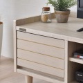 TWICE(トワイス) テレビ台 ローボード(幅120cm) テレビボード 収納 リビング収納 40型 40V 幅120cm コンパクト 天然木 おしゃれ オークナチュラル TW37-120L-IV 写真6