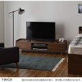 TWICE(トワイス) テレビ台 ローボード(幅150cm) テレビボード 収納 扉 リビング収納 50型 50V 幅150 天然木 ブラウン TW37-150L-BR 写真6