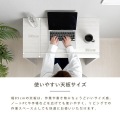 デスク ワゴン パソコンデスク 机 幅85 シンプル オフィスデスク つくえ 學習机 作業デスク ワークデスク DEUTYデスク DT72-85DS 写真6