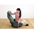 木製 ボックス 肘付き 回転 座椅子 【松風】 グリーン 写真6