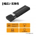4in1 カードリーダー機能付き M.2 SSDケース( USB Type-A×2 / microSD×1 / SD×1 / 電源不要 / オートスリープ機能 ) 写真6