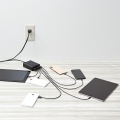 スマートフォン・タブレット用AC充電器/USB-A6ポート(おまかせ充電)/電源ケーブル1.5m/ブラック 写真7