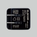 スマートフォン・タブレット用AC充電器/2.4A出力/Type-Cメス1ポート/Type-Cケーブル同梱(A-C)/1.5m/おまかせ充電搭載/ブラック 写真7