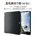 iPad 10.2インチ 第9/8/7世代 (2021/2020/2019年) ケース カバー 手帳型 フラップ ハード スリープ対応 マグネット 2アングル ブラック 写真7