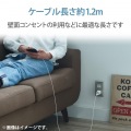 スマートフォン用USBケーブル/3in1/microUSB+Type-C+Lightning/1.2m/ホワイト 写真7