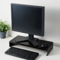モニタースタンド 液晶ディスプレイスタンド ?27インチ対応 高さ8.2cm ブラック 写真7
