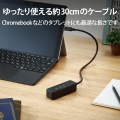USBハブ タイプC USB3.0 USBメス × 3ポート マグネット付 PC給電 セルフパワー バスパワー Power Delivery ブラック 写真7