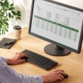 キーボード ワイヤレス 無線 USB 抗菌 薄型 ミニキーボード ワイヤレスキーボード メンブレン式 ブラック 写真7