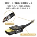 HDMIケーブル/HDMI2.1/ウルトラハイスピード/スリム/2.0m/ブラック 写真7