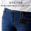 AirPods Proケース ワイヤレス充電Qi対応 TOUGH SLIM 耐衝撃 TPU PET カラビナ付き ブラック 写真7