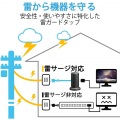 延長コード タワー電源タップ 12個口 2m ほこりシャッター付 ブラック 写真7