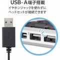 ヘッドセット イヤホン インナーイヤー USB 両耳 カナル ミュートスイッチ付き インラインコントローラー ブラック PS4/5 NINTENDO SWITCH 写真7