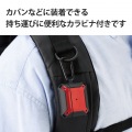 AirPods 第3世代 ケース カバー ZEROSHOCK 衝撃吸収 カラビナ付 ワイヤレス充電可 MagSafe充電可 落下防止 レッド 写真7