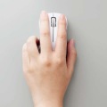 ワイヤレスマウス Bluetooth 3ボタン 抗菌 静音 軽量 IR LED Sサイズ ホワイト 写真7