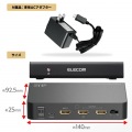 HDMI分配器 4K 60P 対応 1入力 2出力 スプリッター ブラック 写真7