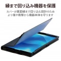 Lenovo Tab M10 HD 2nd Gen ケース カバー 手帳 フラップ レザー 軽量 ハンドホールドベルト付 ブラック 写真7