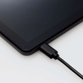 キーボード 有線 USB タイプC パンタグラフ コンパクト テンキー付き Chromebook WWCB認証 抗菌 ブラック 写真7
