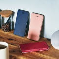 iPhone SE 第3世代/SE 第2世代/8/7 用 ケース カバー レザー 手帳 マグネット フラップ 耐衝撃 軽量 薄型 ワイヤレス充電可 ストラップホール付 ディープピンク 写真7