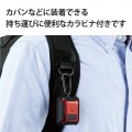 AirPods 第3世代 (2021年) 用 ケース カバー ZEROSHOCK Lock ロック機能 カラビナ付 落下防止 ワイヤレス充電対応 衝撃吸収 レッド 写真7