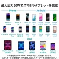 USB Type-C 充電器 PD 対応 20W タイプC ×1 Type C - ライトニングケーブル 同梱 1.5m スイングプラグ 小型 軽量 ACアダプター コンセント ブラック 写真7