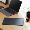MacBook Pro / Air 13インチ 13.6インチ ( M2 2022 M1 2020 2019 2018 ) 用 パソコン ケース カバー スリーブタイプ ソフトレザー 内側起毛素材 スリム ネイビー 写真7