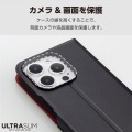 iPhone 15 Pro ソフトレザーケース 薄型 手帳型 磁石付 写真7