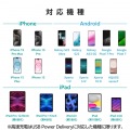 USB Power Delivery 20W AC充電器(Cケーブル一体型/2.5m) 写真7