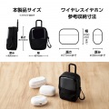 TWS用汎用コンパクトポーチ Lサイズ カラビナ ファブリックタイプ 写真7