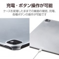 13インチiPad Pro(M4) ソフトレザーフラップ 背面クリア 2アングル スリープ対応 写真7