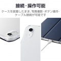 フラップケース ソフトレザー Apple Pencil収納 スリープ対応 写真7