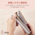 iPhone 16 &me ソフトレザーケース キルティング 磁石付 ハンドストラップ付 写真7