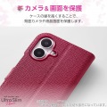 らくらくスマートフォン ソフトレザーケース 薄型 磁石付 フラワーズ 写真7