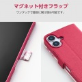 AQUOS wish5 ソフトレザーケース 薄型 磁石付 フラワーズ 写真7