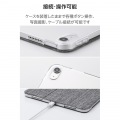 11インチiPad Air(M3/M2) フラップケース 薄型軽量 ファブリック 背面クリア 写真7