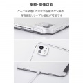 13インチiPad Pro(M4) フラップケース 薄型軽量 ファブリック 背面クリア 写真7