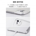 11インチiPad Pro(M4) フラップケース 薄型軽量 ファブリック 背面クリア 写真7